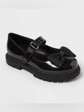 Cat & Jack Toddler Bridget Bow Mary Jane Flats Size 11